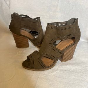 Charlotte Russe Olive Heels
